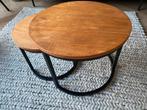 Salontafel 2 stuks industrieel mangohout, Ophalen, Minder dan 50 cm, Gebruikt, Rond