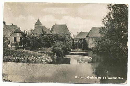 Borculo, Gezicht op de Watermolen, Verzamelen, Ansichtkaarten | Nederland, Gelopen, Gelderland, 1920 tot 1940, Verzenden