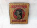 Blik (leeg) Karel 1 spierello 10 cigarillos., Ophalen of Verzenden, Gebruikt, Tabaksdoos of Verpakking