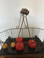 Oude franse houten ballen!, Antiek en Kunst, Curiosa en Brocante, Verzenden