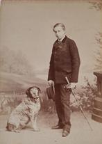 man met hond, Verzamelen, Verzenden, Voor 1940, Gebruikt, Dier