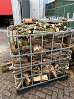 Ibc krat vol kachelhout, gekloofd, Minder dan 3 m³, Ophalen of Verzenden, Blokken, Overige houtsoorten