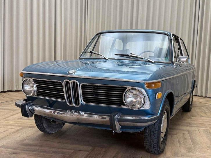 BMW 2002 Coupe, Auto's, Oldtimers, Bedrijf, BMW, Benzine, Coupé, Handgeschakeld, Blauw, Zwart, Leder, Achterwielaandrijving, Ophalen