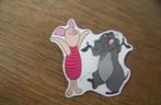 Disney Winnie de Poeh sticker Knor met Graver 9x9cm 1992, Verzamelen, Ophalen of Verzenden, Overige figuren, Nieuw, Overige typen