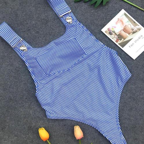Blauw wit gestreept overal push up badpak badkleding dames, Kleding | Dames, Badmode en Zwemkleding, Nieuw, Badpak, Blauw, Verzenden