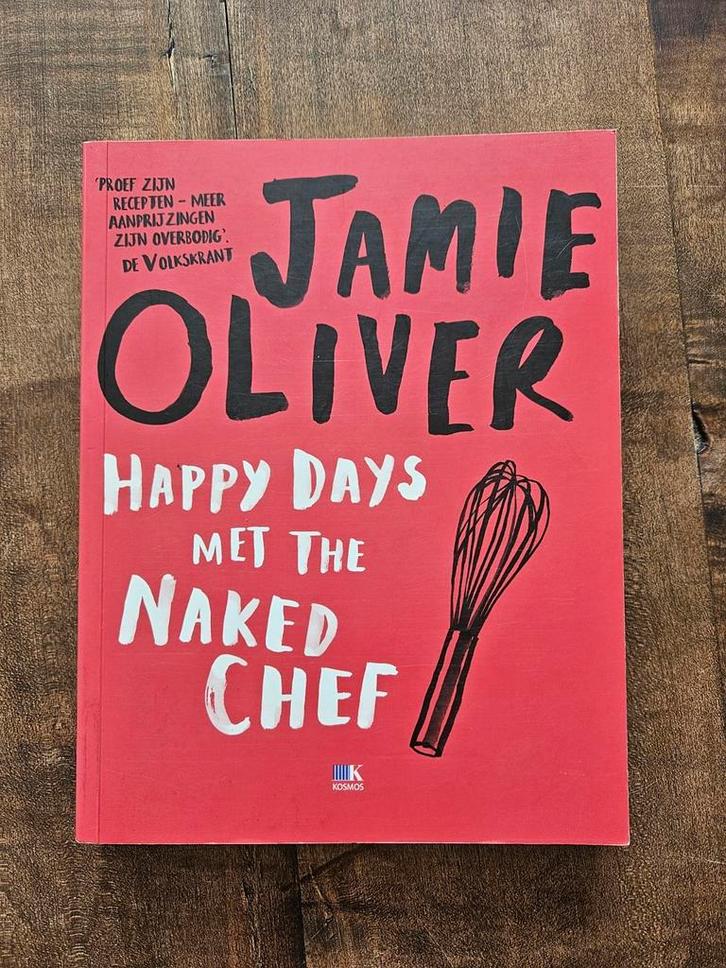 Jamie Oliver - Happy Days met the Naked Chef, Boeken, Kookboeken, Zo goed als nieuw, Ophalen of Verzenden