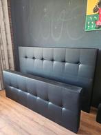 achterwand en voorkant luxe bed boardings, Huis en Inrichting, Slaapkamer | Bedden, Ophalen, Zwart, Tweepersoons, Zo goed als nieuw
