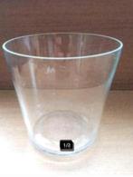 Bloemenvaas of bloempot 13 cm hoog bovendiameter 13 cm glas, Minder dan 50 cm, Glas, Zo goed als nieuw, Ophalen