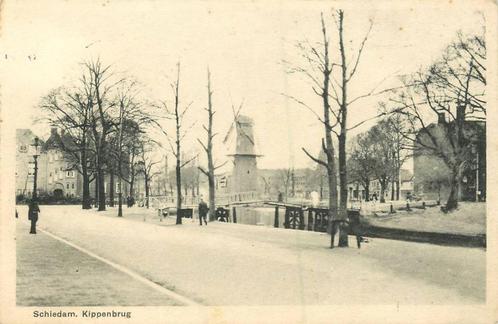 (388-536-003) Schiedam Kipperbrug, Verzamelen, Ansichtkaarten | Nederland, Zuid-Holland, Verzenden