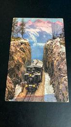 Stoomlocomotief Brüningbahn Passhöhe 1917, Ophalen of Verzenden, Gebruikt, Trein, Kaart of Prent