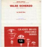 Valse scherzo grade 3,5 by david uber brass quintet, Muziek en Instrumenten, Bladmuziek, Nieuw, Ophalen of Verzenden, Tuba