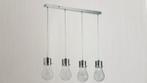 Hanglamp met 4 glazen bollen, Nieuw, Ophalen, 75 cm of meer, Glas