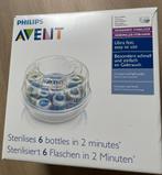 Avent Magnetron Sterilisator + Bewaarbakjes, Kinderen en Baby's, Babyvoeding en Toebehoren, Ophalen, Gebruikt, Sterilisator