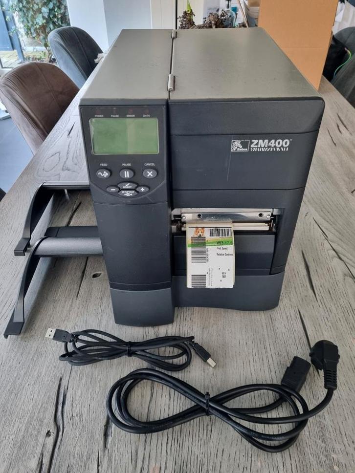 Zebra ZM400 industriële labelprinter, getest, werkt goed, Computers en Software, Labelprinters, Gebruikt, Ophalen of Verzenden