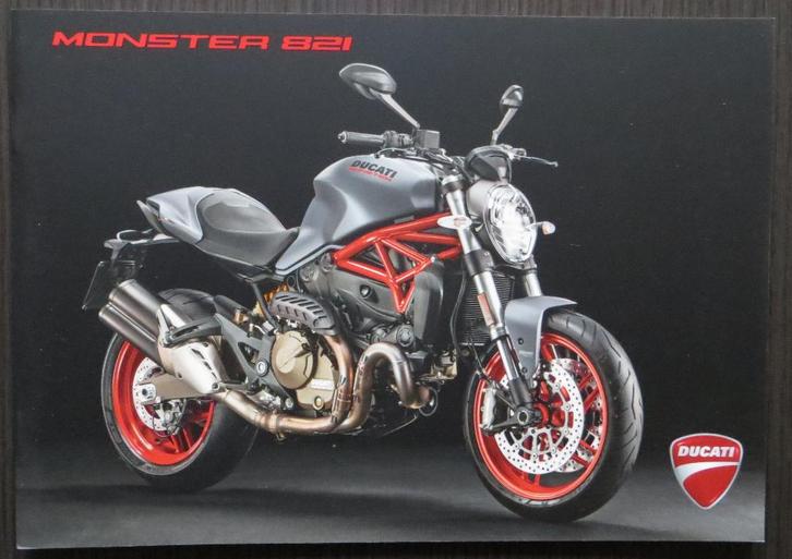 Folder Ducati Monster 821 - 2017 (nieuw), Motoren, Handleidingen en Instructieboekjes, Ducati, Verzenden