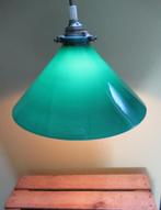 Mooie groene opaline hanglamp, Huis en Inrichting, Lampen | Hanglampen, NVT, NVT, Zo goed als nieuw, Glas