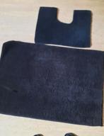 Donkerblauwe Badmat Set, Huis en Inrichting, Ophalen of Verzenden, Gebruikt, Zwart