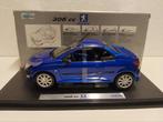 Peugeot 206 CC cabriolet hard top blue Welly metal 1:18 KRD, Hobby en Vrije tijd, Modelauto's | 1:18, Ophalen of Verzenden, Zo goed als nieuw