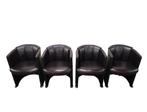 4 of 5 leren Rolf Benz vintage club fauteuils, Ophalen