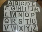 1268-3 -KUNSTSTOF SJABLOON –- ALFABET letters 6 CM, Verzenden, Nieuw, Materiaal