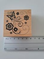 Nieuwe stempel Inkadinkado vlinder met swirls, Nieuw, Houten stempel, Ophalen of Verzenden