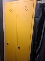 Gele metalen locker kast, Ophalen, Gebruikt, Industrieel