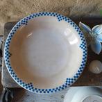 Set Schaal + bord blauw decor NIMY beboterd, Antiek en Kunst, Ophalen of Verzenden
