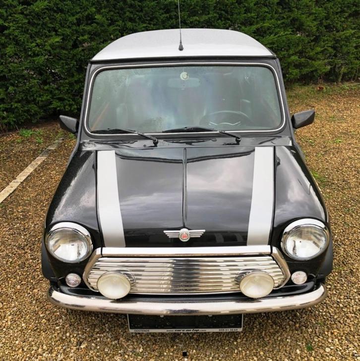 Motorkap strepen zilver Classic Mini Cooper., Auto diversen, Auto-accessoires, Nieuw, Ophalen