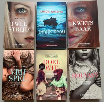 Linda Jansma - 6 boeken - Thrillers beschikbaar voor biedingen