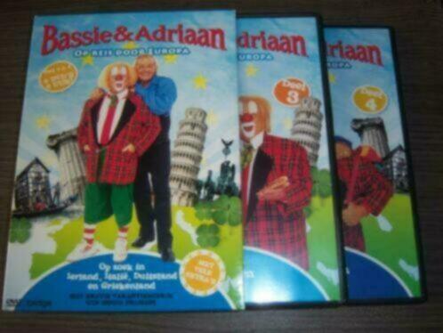 Bassie en Adriaan Op Reis door Europa 2-dvd box deel 2, Cd's en Dvd's, Dvd's | Kinderen en Jeugd, Zo goed als nieuw, Film, Avontuur