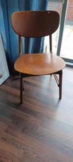 Vintage stoel denk pastoe Deens?, Huis en Inrichting, Stoelen, Ophalen, Gebruikt, Bruin, Vintage Deens