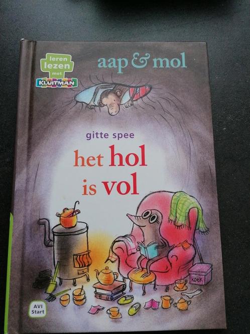 Gitte Spee - aap & mol het hol is vol, Boeken, Kinderboeken | Jeugd | onder 10 jaar, Zo goed als nieuw, Ophalen of Verzenden