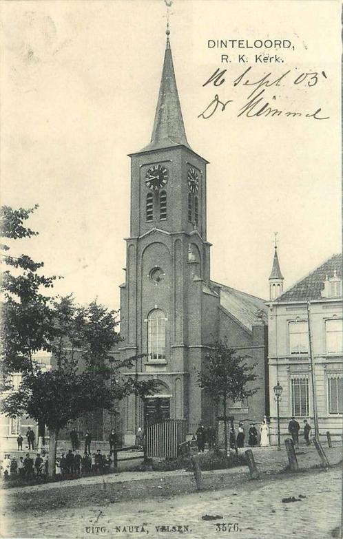 (388-542-029) Dinteloord RK Kerk, Verzamelen, Ansichtkaarten | Nederland, Noord-Brabant, Verzenden