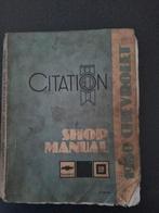 Opel Citation shop manual 1980 Chevrolet, Ophalen of Verzenden