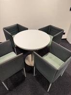 Design Tafel met 4 stoelen, Huis en Inrichting, Tafels | Eettafels, Ophalen, Overige materialen, Gebruikt, 50 tot 100 cm