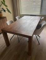 Houten eettafel, Huis en Inrichting, Tafels | Eettafels, Ophalen, 200 cm of meer, 50 tot 100 cm, Zo goed als nieuw