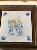 Oudhollandse tegel in lijst, Minder dan 50 cm, Ophalen of Verzenden, Zo goed als nieuw, Minder dan 50 cm