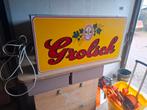 Grolsch lamp uithang bord lamp groot, Ophalen, Gebruikt, Reclamebord, Plaat of Schild, Grolsch