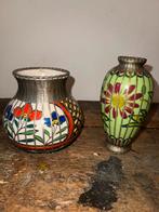 2 antieke japanse cloisonne vazen, Ophalen of Verzenden