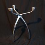 Aluminium Driepoot kandelaar, Overige materialen, Gebruikt, 25 tot 50 cm, Ophalen of Verzenden