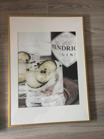 Lijst met poster - hendricks gin 50x70 cm beschikbaar voor biedingen