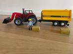 Playmobil tractor met voorlader en aanhanger, Ophalen, Gebruikt, Complete set