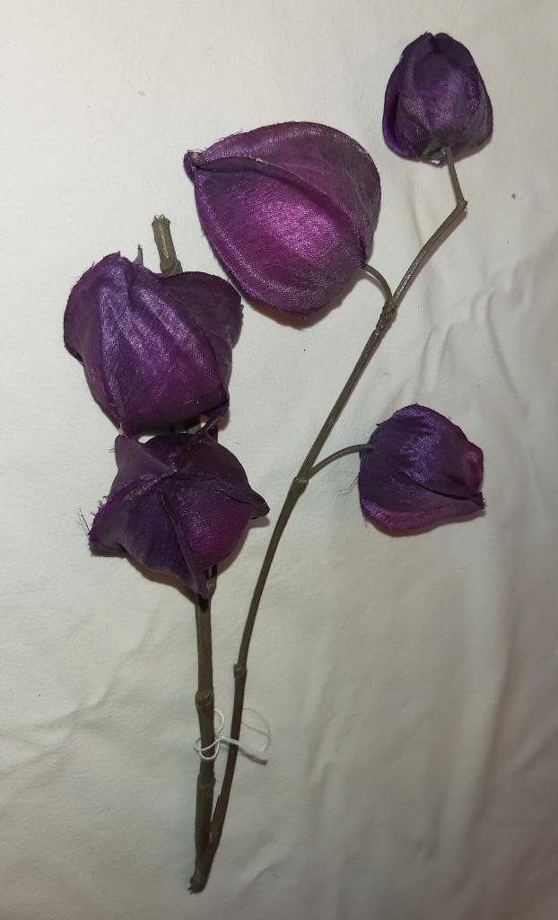 Heel mooie nieuwe tak met paarse bloemen of zaaddoosjes (M), Huis en Inrichting, Woonaccessoires | Kunstplanten en Kunstbloemen
