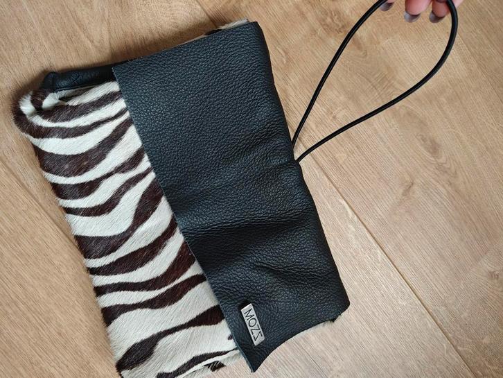 MOZS Opbergtasje Luiers - Luipaardprint Haren Effect, Sieraden, Tassen en Uiterlijk, Tassen | Damestassen, Ophalen of Verzenden