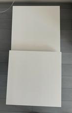 Witte salontafel, draaibaar, Ophalen, Overige materialen, Gebruikt, 100 tot 150 cm
