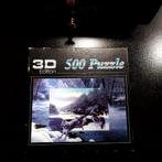 3D Edition 500 stukjes Wolf Puzzel, Hobby en Vrije tijd, Denksport en Puzzels, Ophalen of Verzenden, 500 t/m 1500 stukjes, Gebruikt