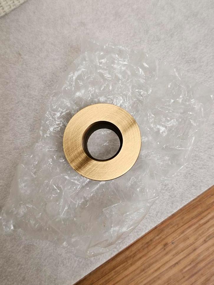 Hudson Reed overloopring in geborsteld goud., Doe-het-zelf en Verbouw, Sanitair, Ophalen of Verzenden