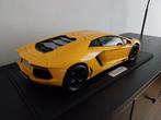 Pocher Lamborghini Aventador 1:8 - Geel, Incl. Vitrine, Ophalen of Verzenden, Zo goed als nieuw, Overige merken