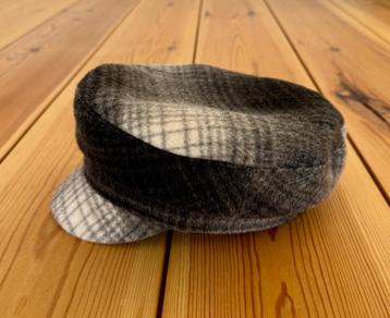 Pet / Schipperspet Cotton Club - Grijs Bruin Wit - Medium beschikbaar voor biedingen