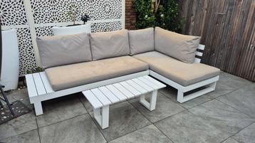 Luxe LIFE outdoor ibiza tuinset. Aluminium wit incl kussens beschikbaar voor biedingen